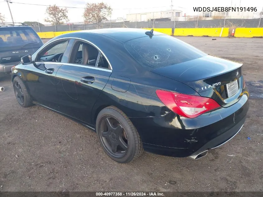 2015 Mercedes-Benz Cla 250 VIN: WDDSJ4EB8FN191496 Lot: 40977358