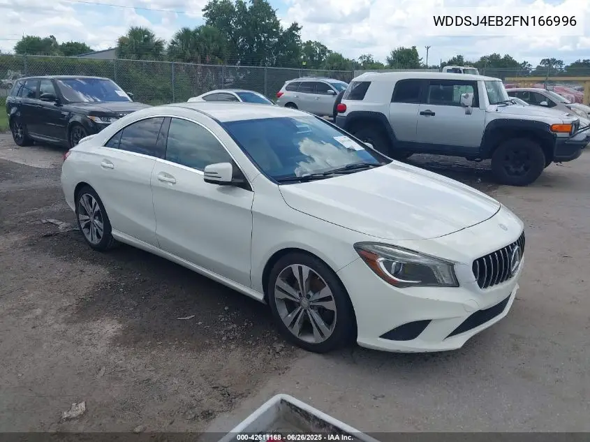 2015 Mercedes-Benz Cla 250 VIN: WDDSJ4EB2FN166996 Lot: 42611168