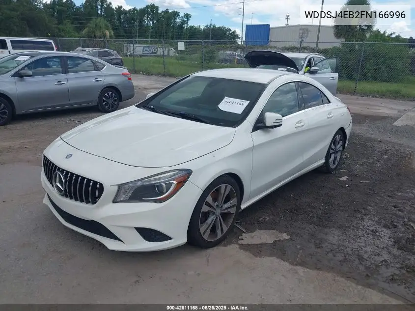 2015 Mercedes-Benz Cla 250 VIN: WDDSJ4EB2FN166996 Lot: 42611168