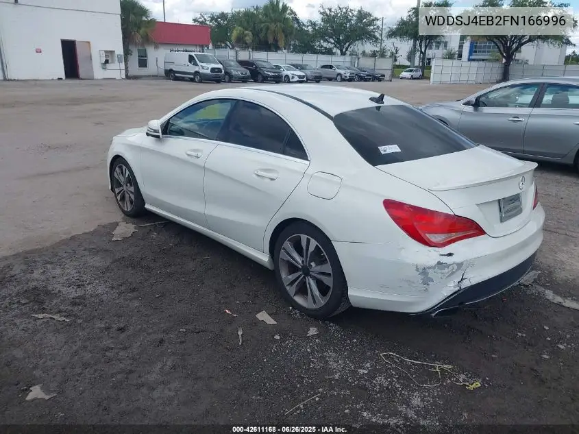 2015 Mercedes-Benz Cla 250 VIN: WDDSJ4EB2FN166996 Lot: 42611168