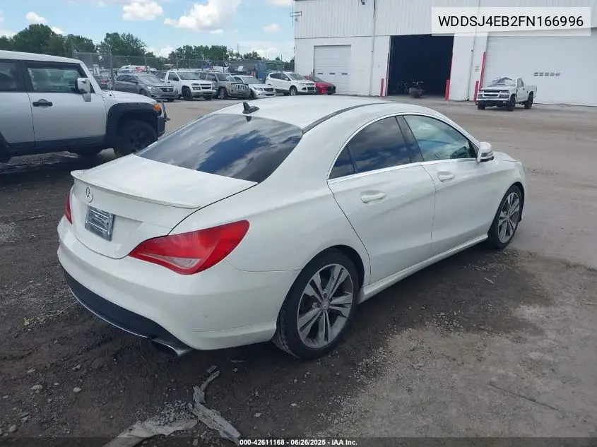 2015 Mercedes-Benz Cla 250 VIN: WDDSJ4EB2FN166996 Lot: 42611168