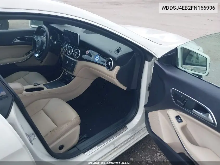 2015 Mercedes-Benz Cla 250 VIN: WDDSJ4EB2FN166996 Lot: 42611168
