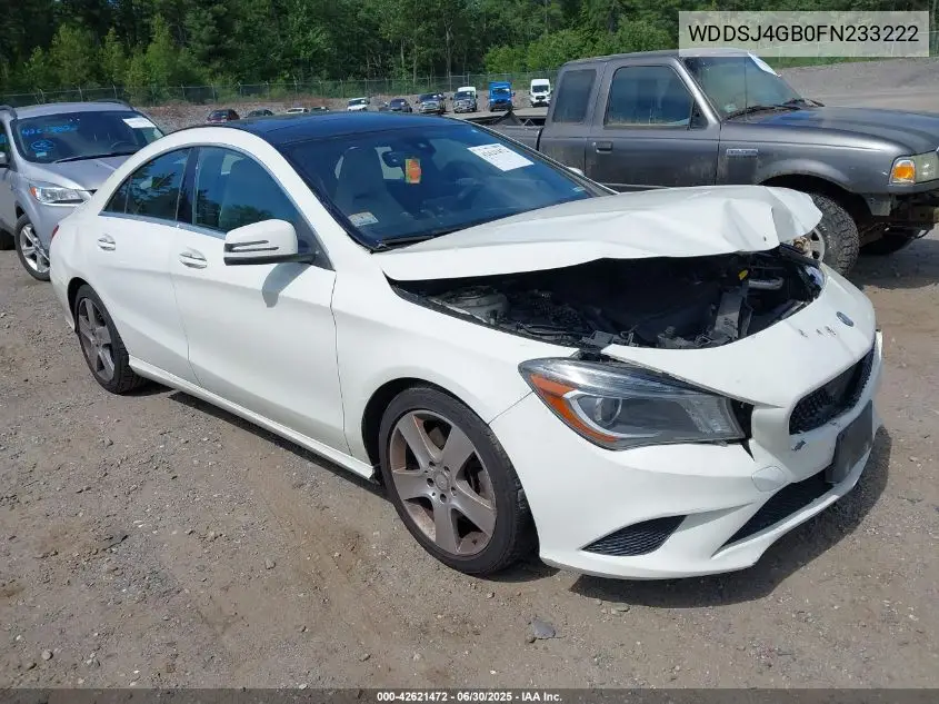 2015 Mercedes-Benz Cla 250 4Matic VIN: WDDSJ4GB0FN233222 Lot: 42621472