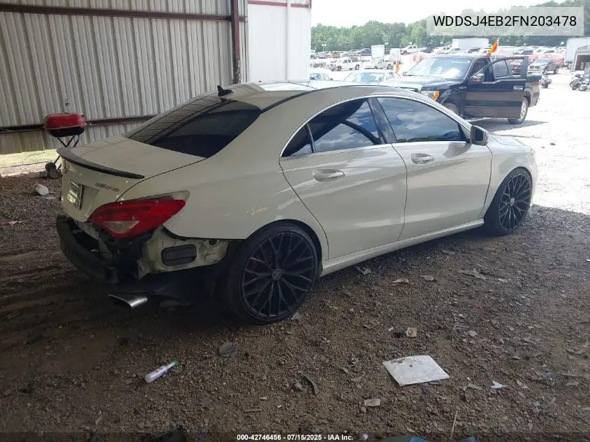 2015 Mercedes-Benz Cla 250 VIN: WDDSJ4EB2FN203478 Lot: 42746456