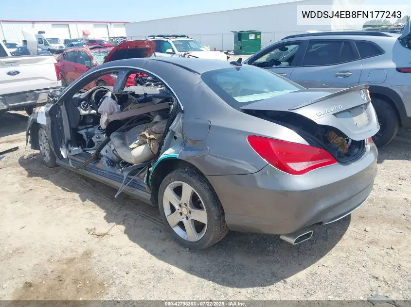 2015 Mercedes-Benz Cla 250 VIN: WDDSJ4EB8FN177243 Lot: 42798363