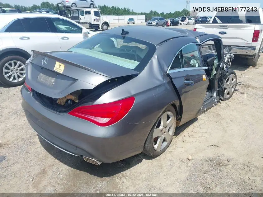 2015 Mercedes-Benz Cla 250 VIN: WDDSJ4EB8FN177243 Lot: 42798363