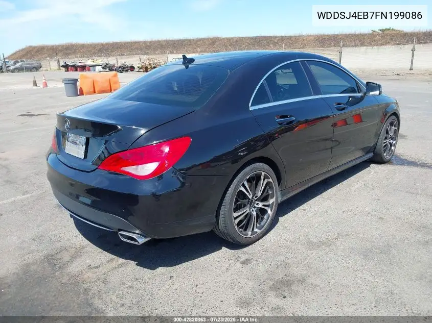 2015 Mercedes-Benz Cla 250 VIN: WDDSJ4EB7FN199086 Lot: 42820863