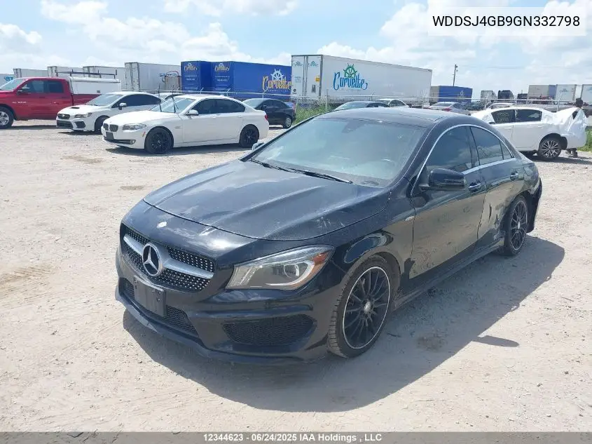 2016 Mercedes-Benz Cla 250 4Matic VIN: WDDSJ4GB9GN332798 Lot: 12344623