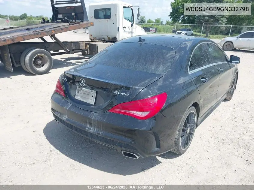 2016 Mercedes-Benz Cla 250 4Matic VIN: WDDSJ4GB9GN332798 Lot: 12344623