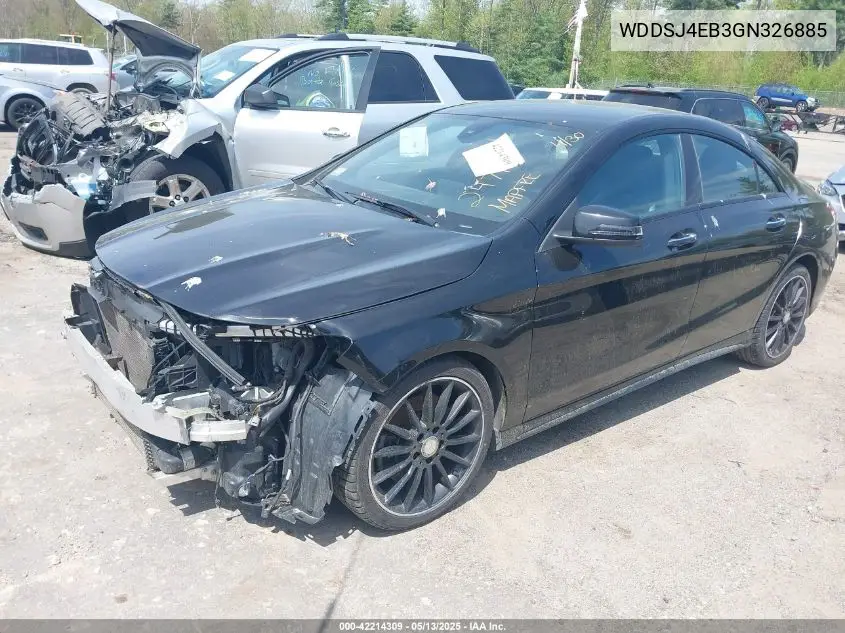 2016 Mercedes-Benz Cla 250 VIN: WDDSJ4EB3GN326885 Lot: 42214309