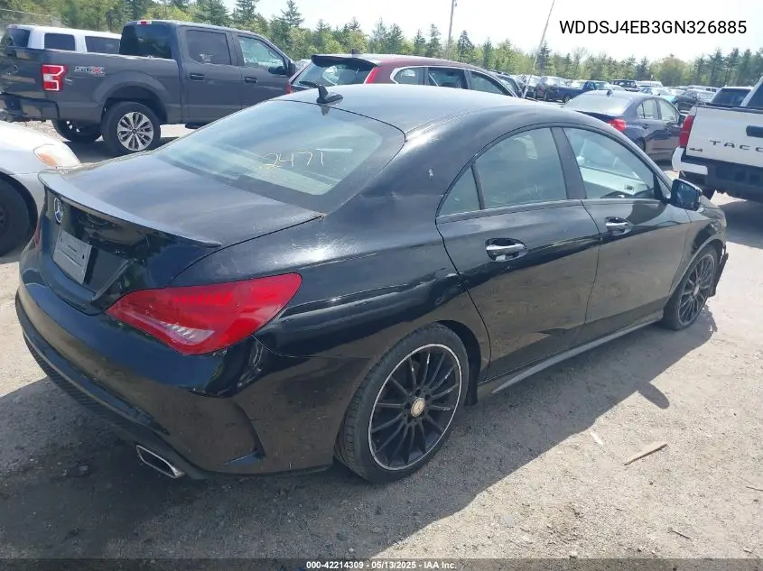 2016 Mercedes-Benz Cla 250 VIN: WDDSJ4EB3GN326885 Lot: 42214309