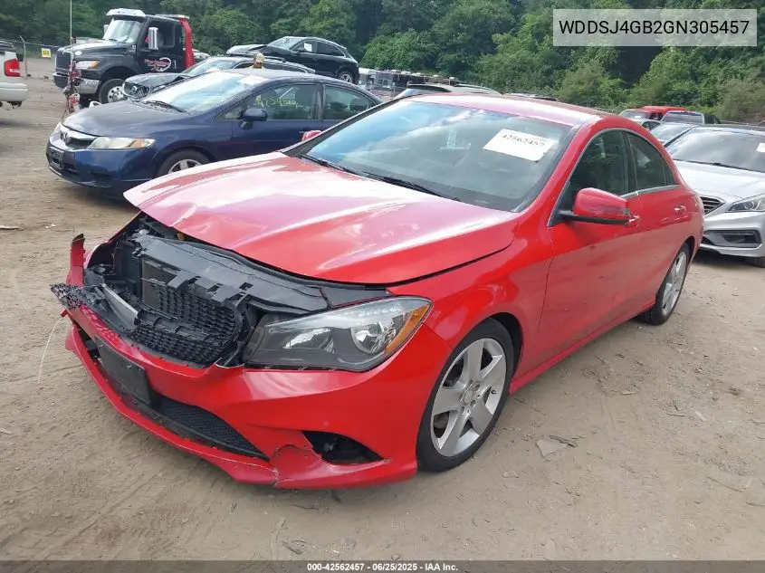 2016 Mercedes-Benz Cla 250 4Matic VIN: WDDSJ4GB2GN305457 Lot: 42562457
