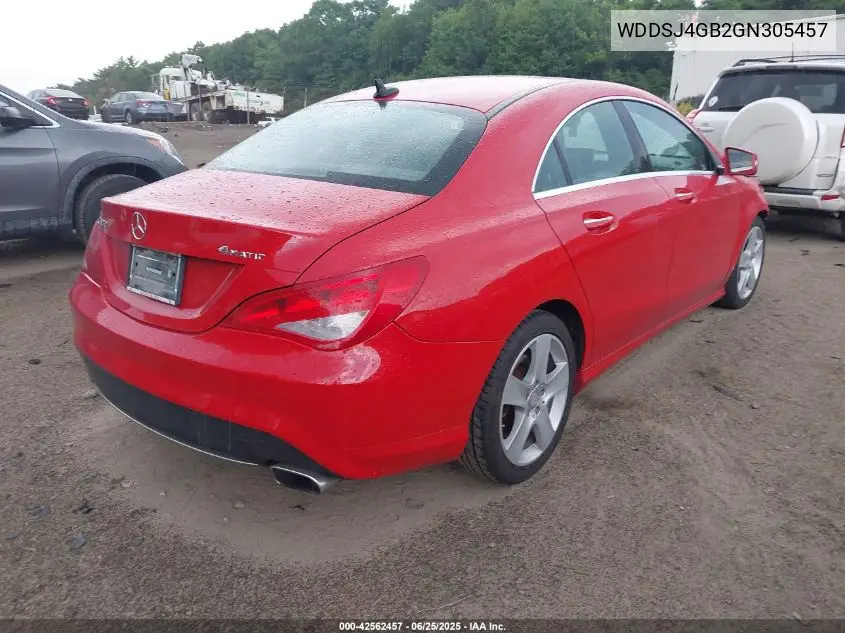 2016 Mercedes-Benz Cla 250 4Matic VIN: WDDSJ4GB2GN305457 Lot: 42562457