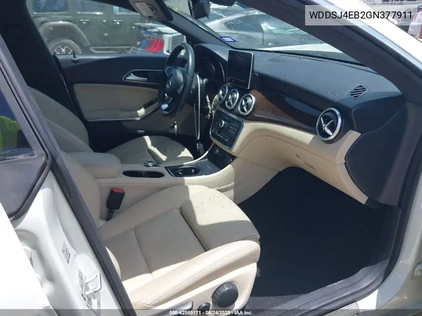 2016 Mercedes-Benz Cla 250 VIN: WDDSJ4EB2GN377911 Lot: 42585171