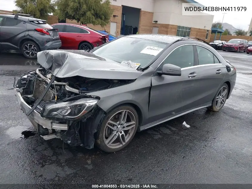 2017 Mercedes-Benz Cla 250 VIN: WDDSJ4EB8HN411979 Lot: 41804553
