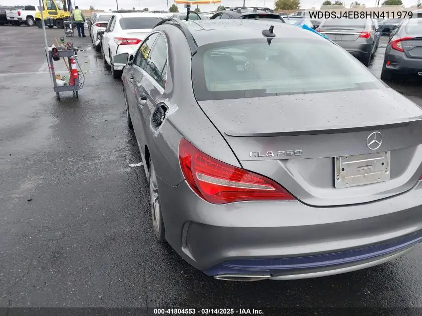 2017 Mercedes-Benz Cla 250 VIN: WDDSJ4EB8HN411979 Lot: 41804553