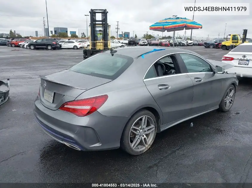 2017 Mercedes-Benz Cla 250 VIN: WDDSJ4EB8HN411979 Lot: 41804553