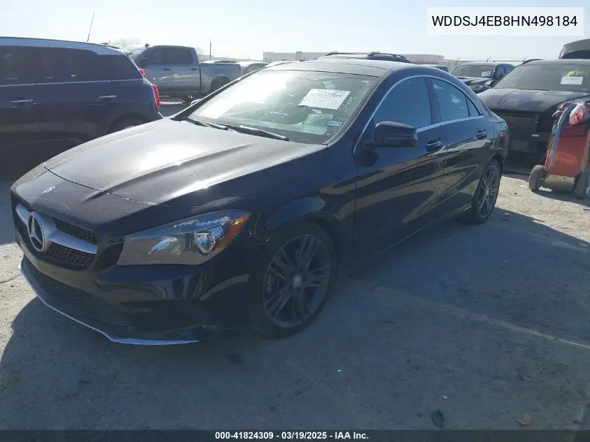 2017 Mercedes-Benz Cla 250 VIN: WDDSJ4EB8HN498184 Lot: 41824309