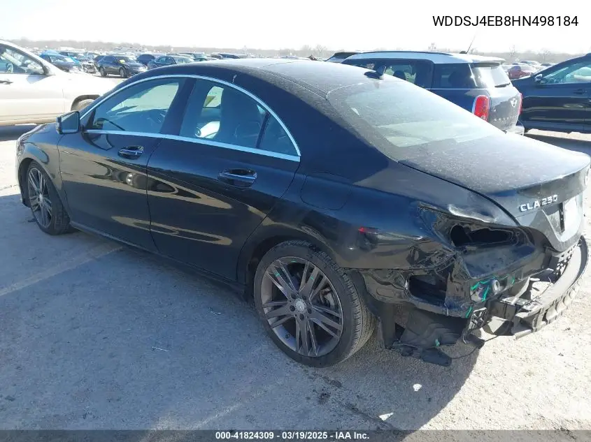 2017 Mercedes-Benz Cla 250 VIN: WDDSJ4EB8HN498184 Lot: 41824309