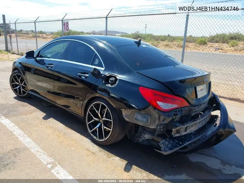 2017 Mercedes-Benz Cla 250 VIN: WDDSJ4EB1HN434746 Lot: 42622955