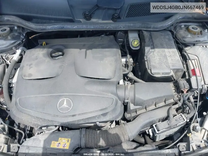 2018 Mercedes-Benz Cla 250 4Matic VIN: WDDSJ4GB0JN667469 Lot: 42616080