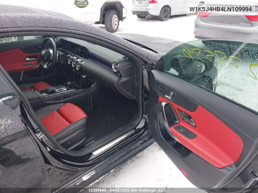 2020 Mercedes-Benz Cla 250 4Matic VIN: W1K5J4HB4LN109994 Lot: 12285540