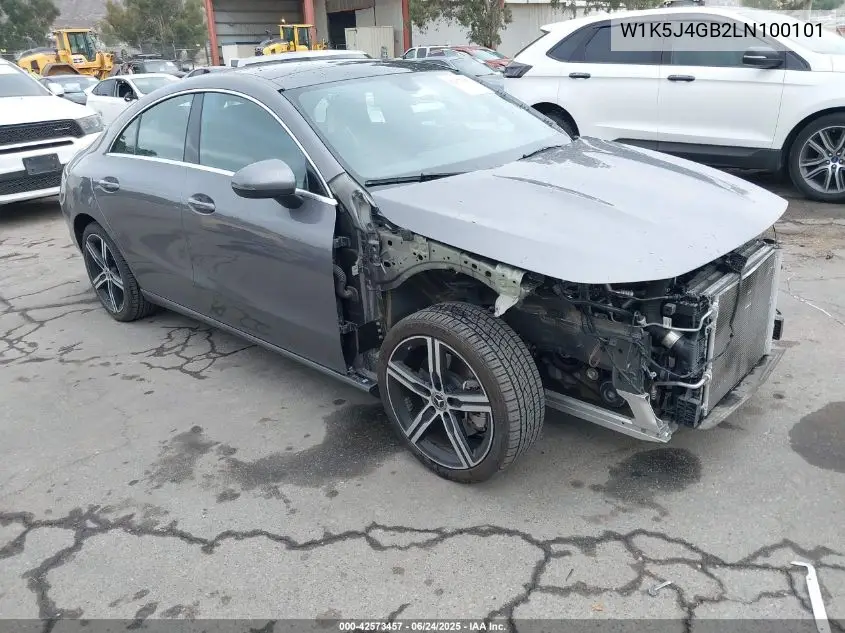 2020 Mercedes-Benz Cla 250 VIN: W1K5J4GB2LN100101 Lot: 42573457