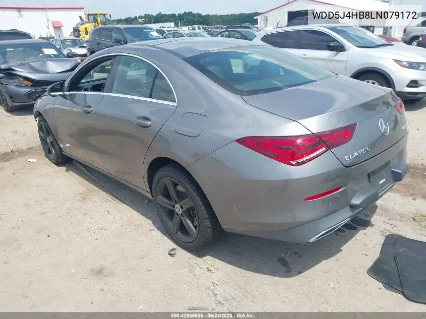 2020 Mercedes-Benz Cla 250 4Matic VIN: WDD5J4HB8LN079172 Lot: 42586656