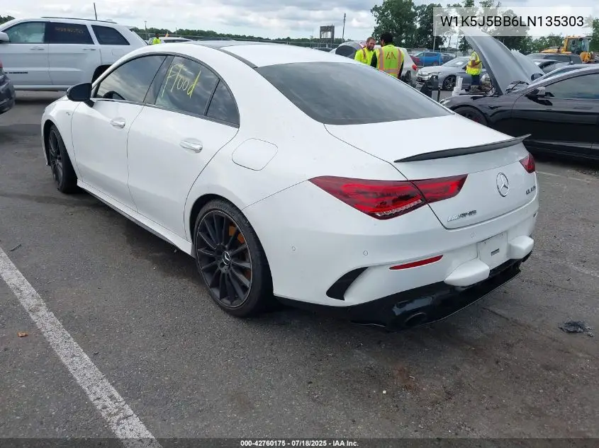 2020 Mercedes-Benz Amg Cla 35 4Matic VIN: W1K5J5BB6LN135303 Lot: 42760175