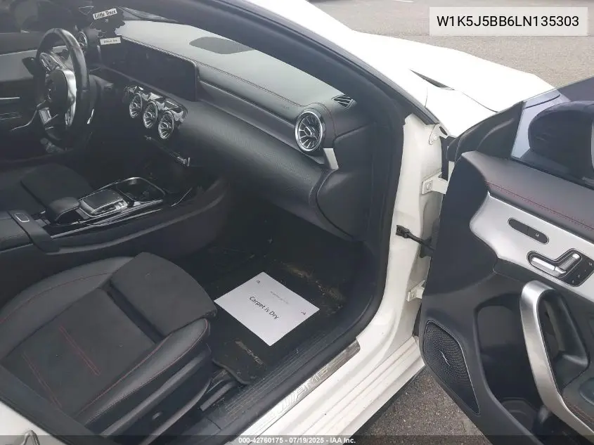 2020 Mercedes-Benz Amg Cla 35 4Matic VIN: W1K5J5BB6LN135303 Lot: 42760175