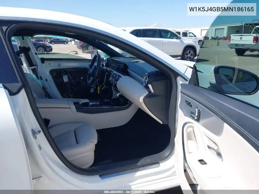 2021 Mercedes-Benz Cla 250 VIN: W1K5J4GB5MN186165 Lot: 42024551