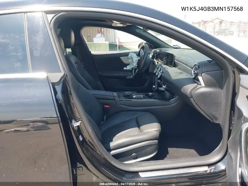 2021 Mercedes-Benz Cla 250 VIN: W1K5J4GB3MN157568 Lot: 42063243