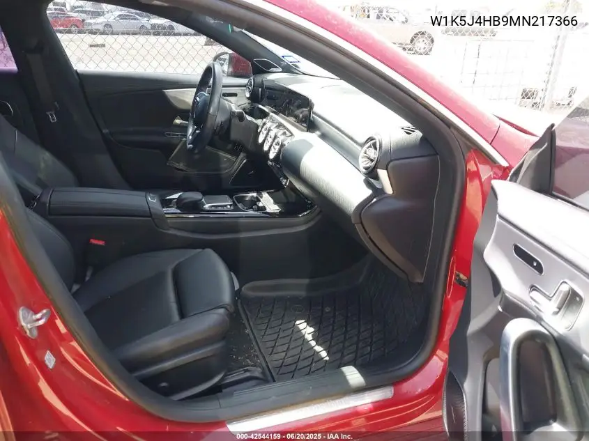 2021 Mercedes-Benz Cla 250 4Matic VIN: W1K5J4HB9MN217366 Lot: 42544159