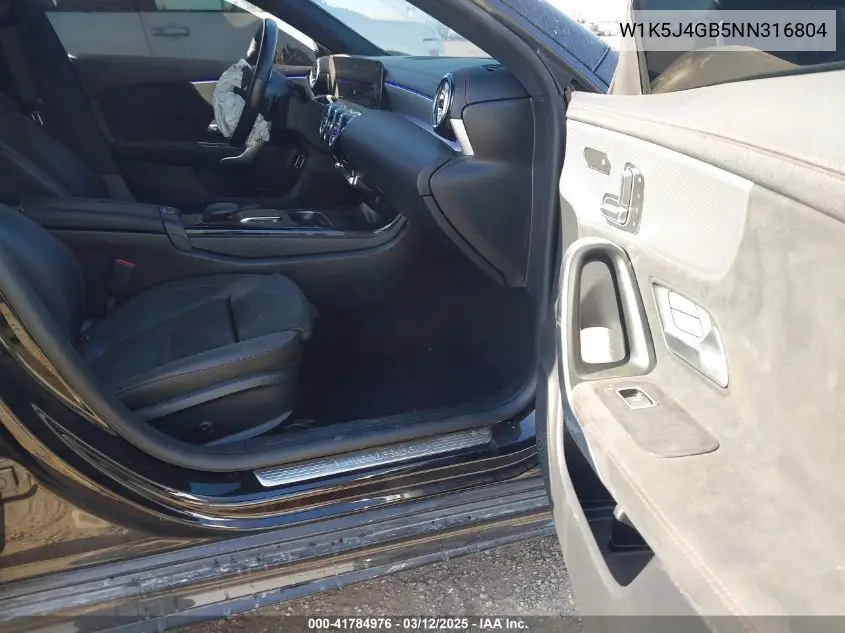 2022 Mercedes-Benz Cla 250 Coupe VIN: W1K5J4GB5NN316804 Lot: 41784976