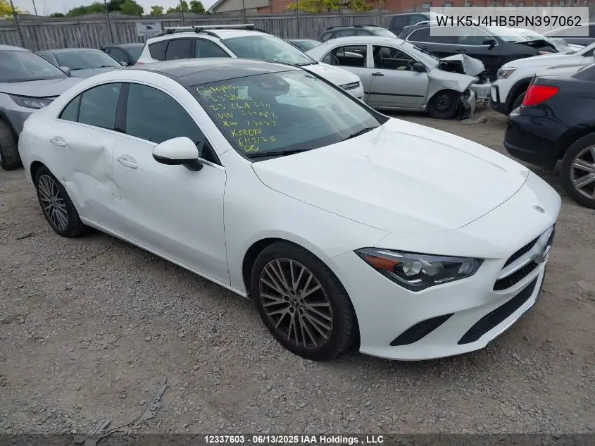 2023 Mercedes-Benz Cla 250 4Matic VIN: W1K5J4HB5PN397062 Lot: 12337603