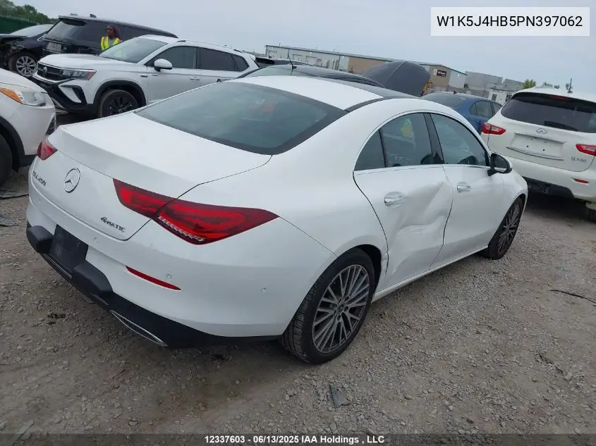2023 Mercedes-Benz Cla 250 4Matic VIN: W1K5J4HB5PN397062 Lot: 12337603