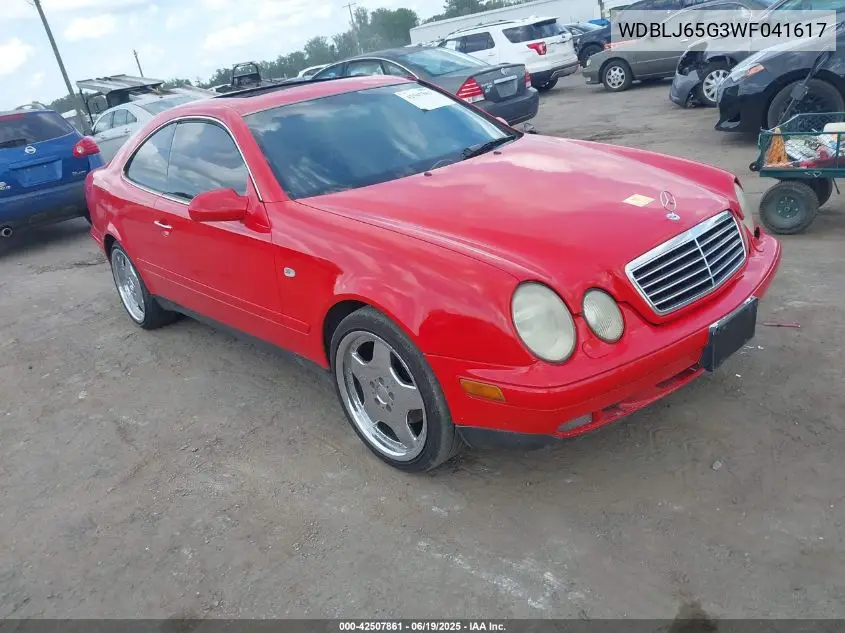 1998 Mercedes-Benz Clk 320 VIN: WDBLJ65G3WF041617 Lot: 42507861
