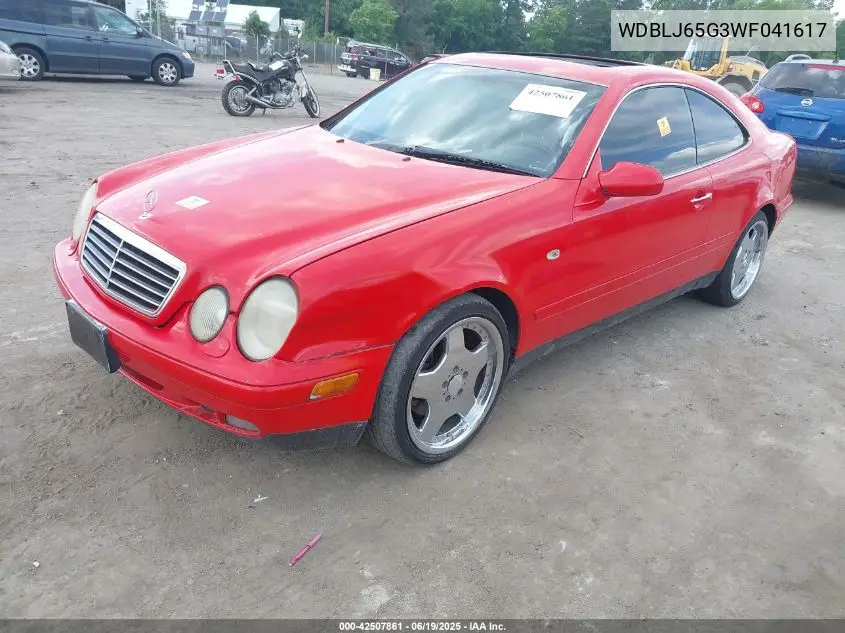 1998 Mercedes-Benz Clk 320 VIN: WDBLJ65G3WF041617 Lot: 42507861