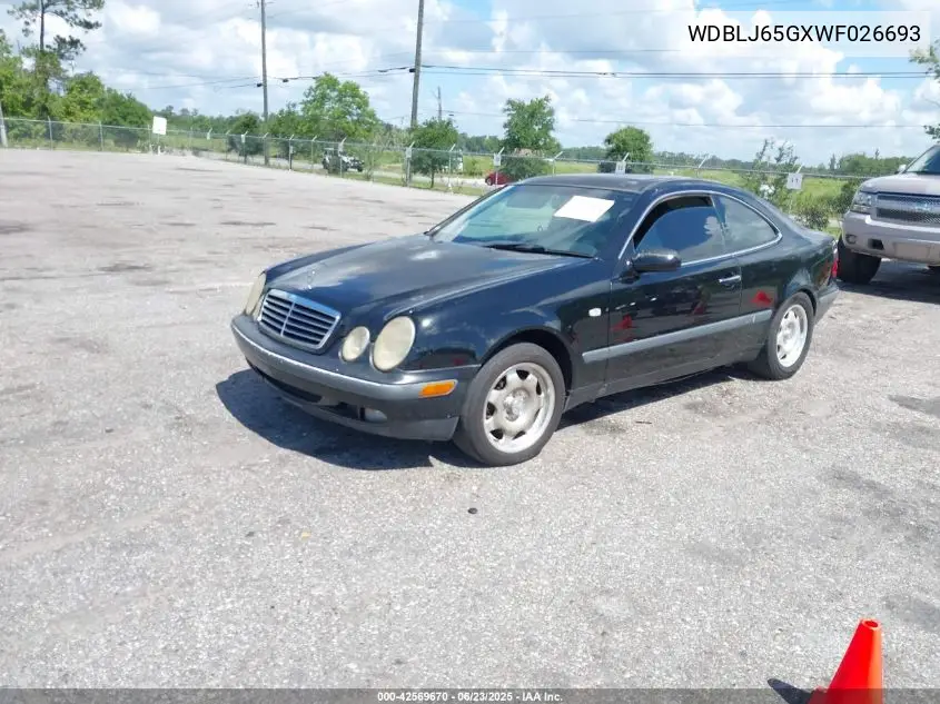 1998 Mercedes-Benz Clk 320 VIN: WDBLJ65GXWF026693 Lot: 42569670