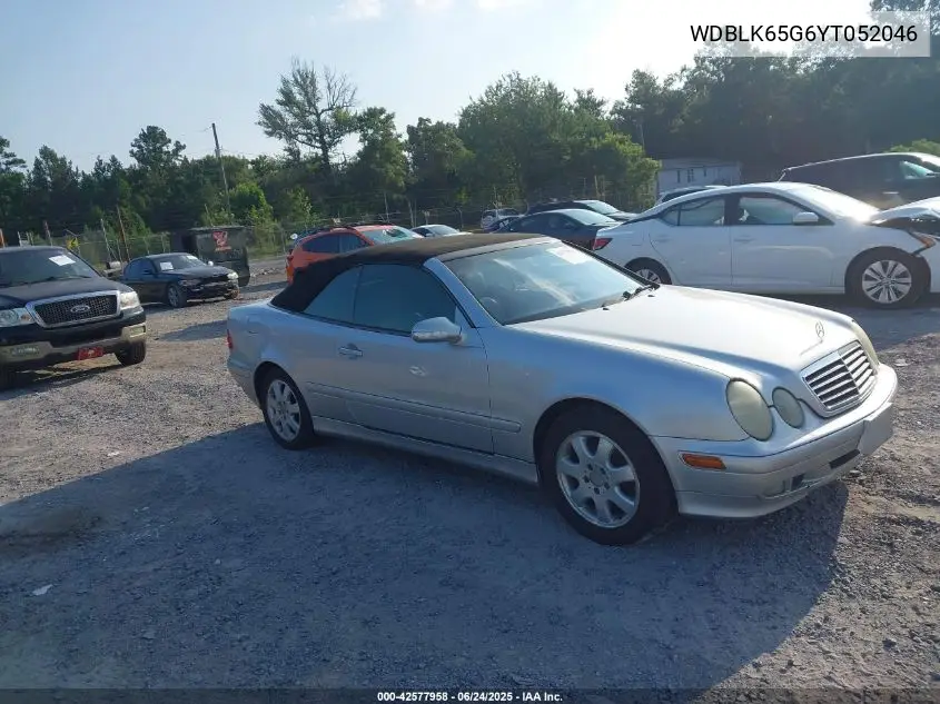 2000 Mercedes-Benz Clk 320 VIN: WDBLK65G6YT052046 Lot: 42577958