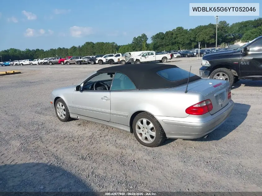 2000 Mercedes-Benz Clk 320 VIN: WDBLK65G6YT052046 Lot: 42577958