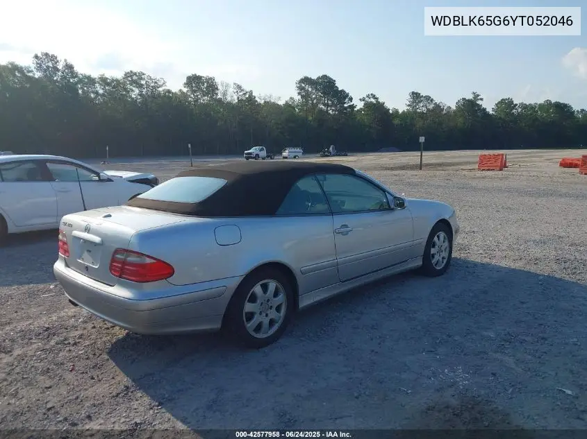 2000 Mercedes-Benz Clk 320 VIN: WDBLK65G6YT052046 Lot: 42577958