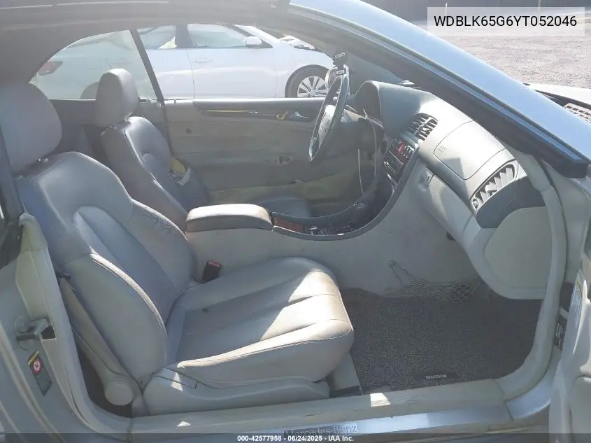 2000 Mercedes-Benz Clk 320 VIN: WDBLK65G6YT052046 Lot: 42577958
