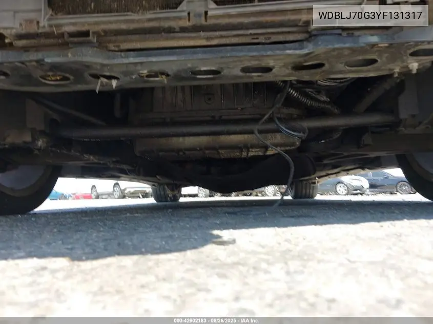 2000 Mercedes-Benz Clk 430 VIN: WDBLJ70G3YF131317 Lot: 42602183