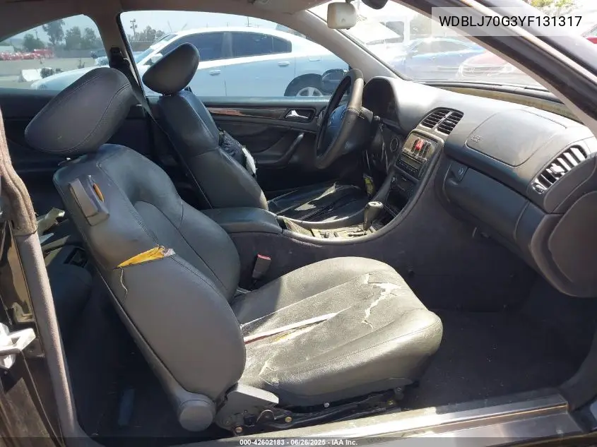 2000 Mercedes-Benz Clk 430 VIN: WDBLJ70G3YF131317 Lot: 42602183