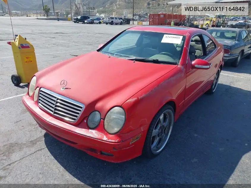 2001 Mercedes-Benz Clk 320 VIN: WDBLJ65GX1F164842 Lot: 42438009