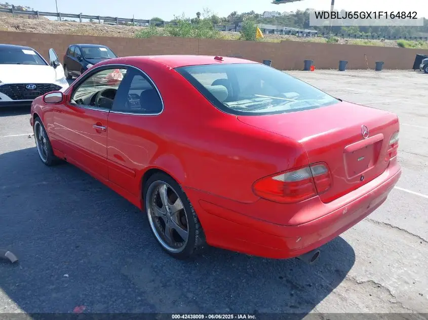 2001 Mercedes-Benz Clk 320 VIN: WDBLJ65GX1F164842 Lot: 42438009