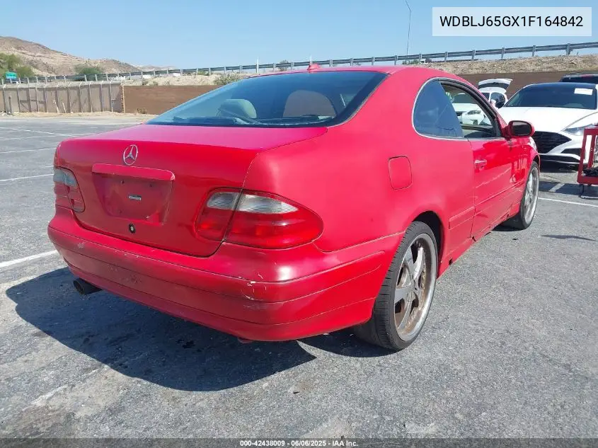 2001 Mercedes-Benz Clk 320 VIN: WDBLJ65GX1F164842 Lot: 42438009
