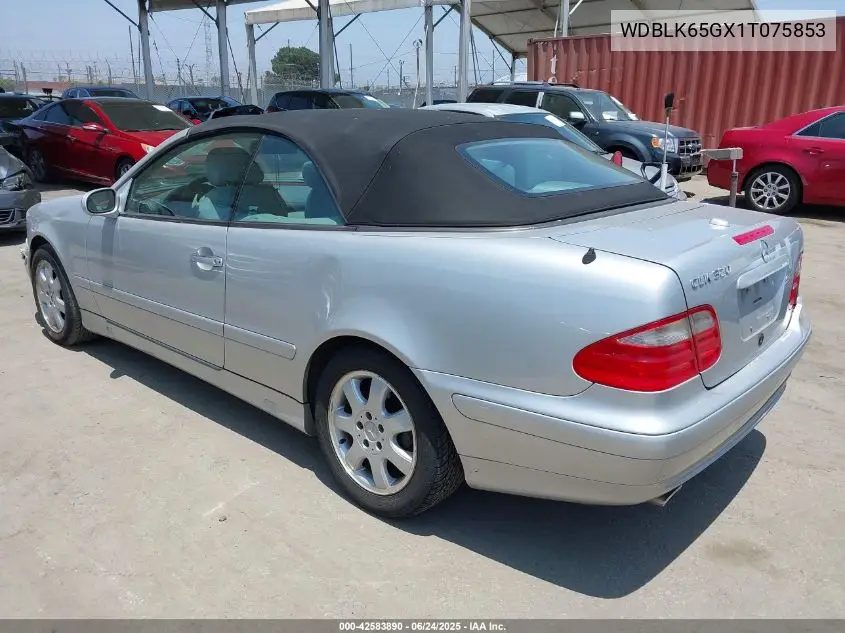 2001 Mercedes-Benz Clk 320 VIN: WDBLK65GX1T075853 Lot: 42583890