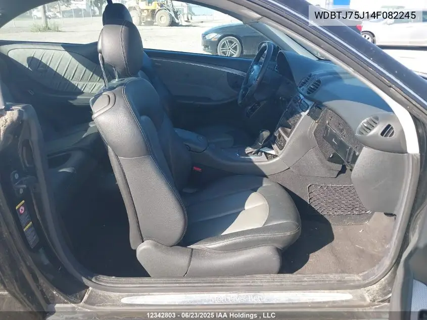 2004 Mercedes-Benz Clk 500 VIN: WDBTJ75J14F082245 Lot: 12342803